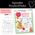 Load image into Gallery viewer, September Preschool Packet