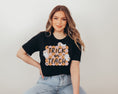 Load image into Gallery viewer, Fall Teacher T-Shirt | Trick or Teach | Teacher Halloween Shirt | pink or black