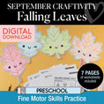 Load image into Gallery viewer, Printable September Falling Leaves Craft