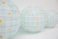 Load image into Gallery viewer, Mint Gingham Daisies Lantern 3 Pack | Miss Honey's Cottage Classroom