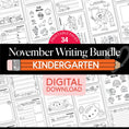 Load image into Gallery viewer, Printable Kindergarten November Writing Bundle