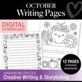 Load image into Gallery viewer, Printable October Writing Pages