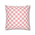 Load image into Gallery viewer, Pastel Coral Checkerboard Pillow Cover