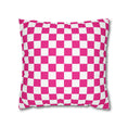 Load image into Gallery viewer, Pink Checkerboard Pillow Cover