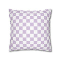 Load image into Gallery viewer, Pastel Lavender Checkerboard Pillow Cover
