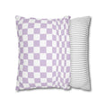 Load image into Gallery viewer, Pastel Lavender Checkerboard Pillow Cover
