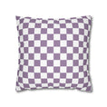 Load image into Gallery viewer, Purple Checkerboard Pillow Cover