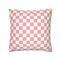 Load image into Gallery viewer, Pastel Coral Checkerboard Pillow Cover