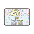 Load image into Gallery viewer, The Best Days Start Here Pink Gingham Classroom Desk Mat | A Year In Pastel