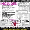 Valentine's Day Activities Reading Comprehension Passages February BUNDLE
