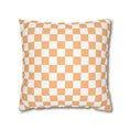 Load image into Gallery viewer, Pastel Orange Checkerboard Pillow Cover