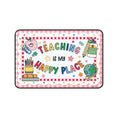 Load image into Gallery viewer, Teaching Is My Happy Place Pink Gingham Desk Mat | 90s Teacher