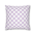 Load image into Gallery viewer, Pastel Lavender Checkerboard Pillow Cover