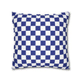 Load image into Gallery viewer, Navy Checkerboard Pillow Cover