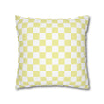 Load image into Gallery viewer, Pastel Yellow Checkerboard Pillow Cover
