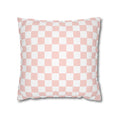 Load image into Gallery viewer, Pastel Pink Checkerboard Pillow