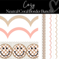 Load image into Gallery viewer, Neutral Coral Border Bundle | Bulletin Board Borders | Schoolgirl Style