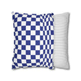 Load image into Gallery viewer, Navy Checkerboard Pillow Cover