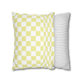Load image into Gallery viewer, Pastel Yellow Checkerboard Pillow Cover