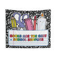 Load image into Gallery viewer, Books Are The Best School Supplies Classroom Wall Tapestry