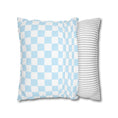 Load image into Gallery viewer, Pastel Light Blue Checkerboard Pillow Cover