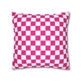 Load image into Gallery viewer, Pink Checkerboard Pillow Cover