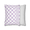 Load image into Gallery viewer, Pastel Lavender Checkerboard Pillow Cover