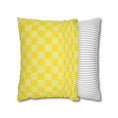 Load image into Gallery viewer, Lemon Drop Yellow Checkerboard Classroom Pillow Cover | Emotional Rollercoaster