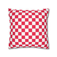 Load image into Gallery viewer, Cherry Red Checkerboard Pillow Cover