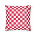 Load image into Gallery viewer, Cherry Red Checkerboard Pillow Cover