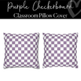 Load image into Gallery viewer, Purple Checkerboard Pillow Cover