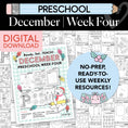 Load image into Gallery viewer, Printable Preschool December Week 4 Resources