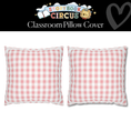 Load image into Gallery viewer, Cotton Candy Pink Gingham Classroom Pillow Cover | Storybook Circus