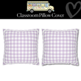 Load image into Gallery viewer, Lavender Pastel Gingham Classroom Classroom Pillow Cover | A Year In Pastel
