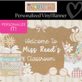 Load image into Gallery viewer, Blooming Classroom Personalized Banner | Banner Bar