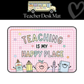 Load image into Gallery viewer, Teaching Is My Happy Place Desk Mat | A Year In Pastel