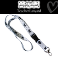 Load image into Gallery viewer, Simply Sweet Bow Dot Teacher Lanyard | Simply Sweet
