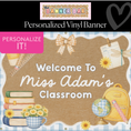 Load image into Gallery viewer, Cottage Classroom Personalized Banner | Banner Bar