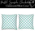 Load image into Gallery viewer, Pastel Seaside Checkerboard Pillow Cover