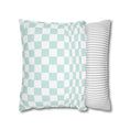 Load image into Gallery viewer, Pastel Mint Checkerboard Pillow Cover