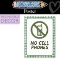 Load image into Gallery viewer, No Cell Phones Poster | Stars Hollow Schoolhouse