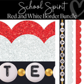Load image into Gallery viewer, Red and White Border Bundle | Bulletin Board Borders | Schoolgirl Style