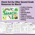 Load image into Gallery viewer, Printable Second Grade March Daily Writing Warm Ups