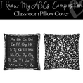Load image into Gallery viewer, I Know My ABCs Composition Pillow Cover