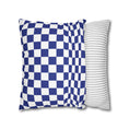 Load image into Gallery viewer, Navy Checkerboard Pillow Cover