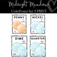 Load image into Gallery viewer, Classroom Coin Posters | Classroom Decor | Midnight Meadow | UPRINT | Schoolgirl Style
