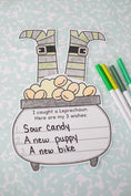 Load image into Gallery viewer, Printable March Leprechaun Wishes Craftivity