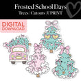 Load image into Gallery viewer, Printable Christmas Trees Cutouts | Frosted School Days
