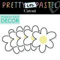Load image into Gallery viewer, Pastel Daisy Bulletin Board Cutouts