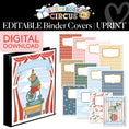 Load image into Gallery viewer, Printable Vintage Editable Binder Covers | Storybook Circus
